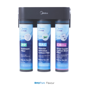 Filtr przepływowy Midea EasyPure Flavour- 3-stopniowa filtracja wody